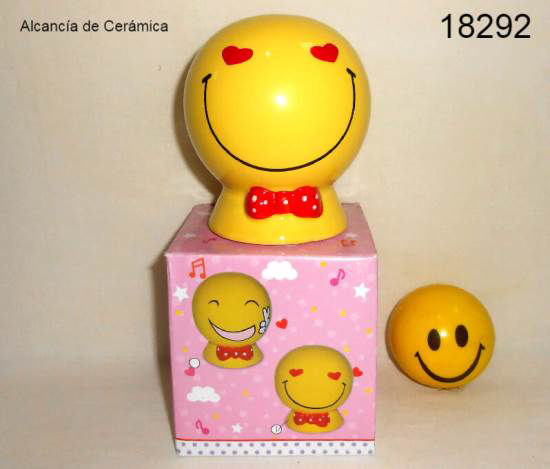 Imagen de ALCANCIA CERAMICA EMOTICON 5.23